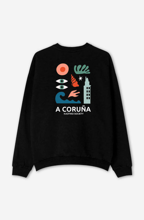 A Coruña Black Sweatshirt