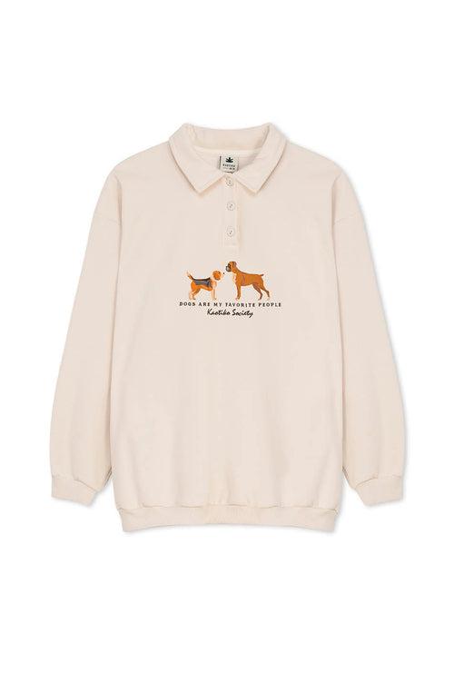 Puppies Jack Ivory Sweatshirt