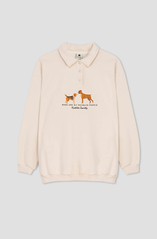 Puppies Jack Ivory Sweatshirt