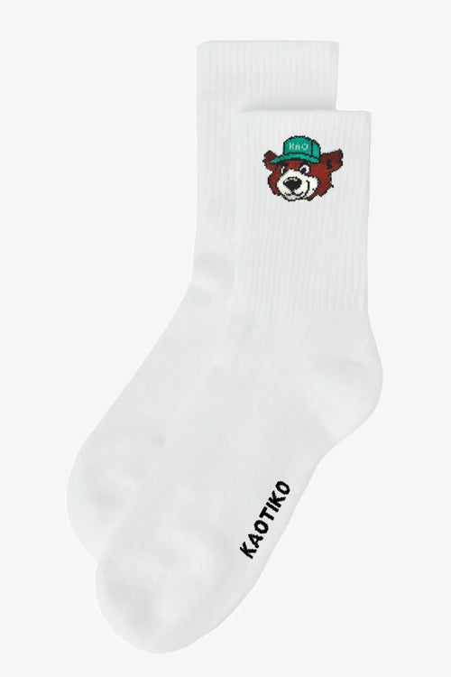 Calcetines Bear White