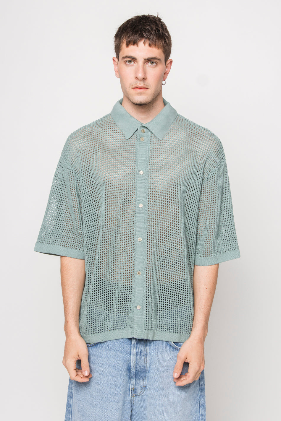 Polo Crochet Water Green