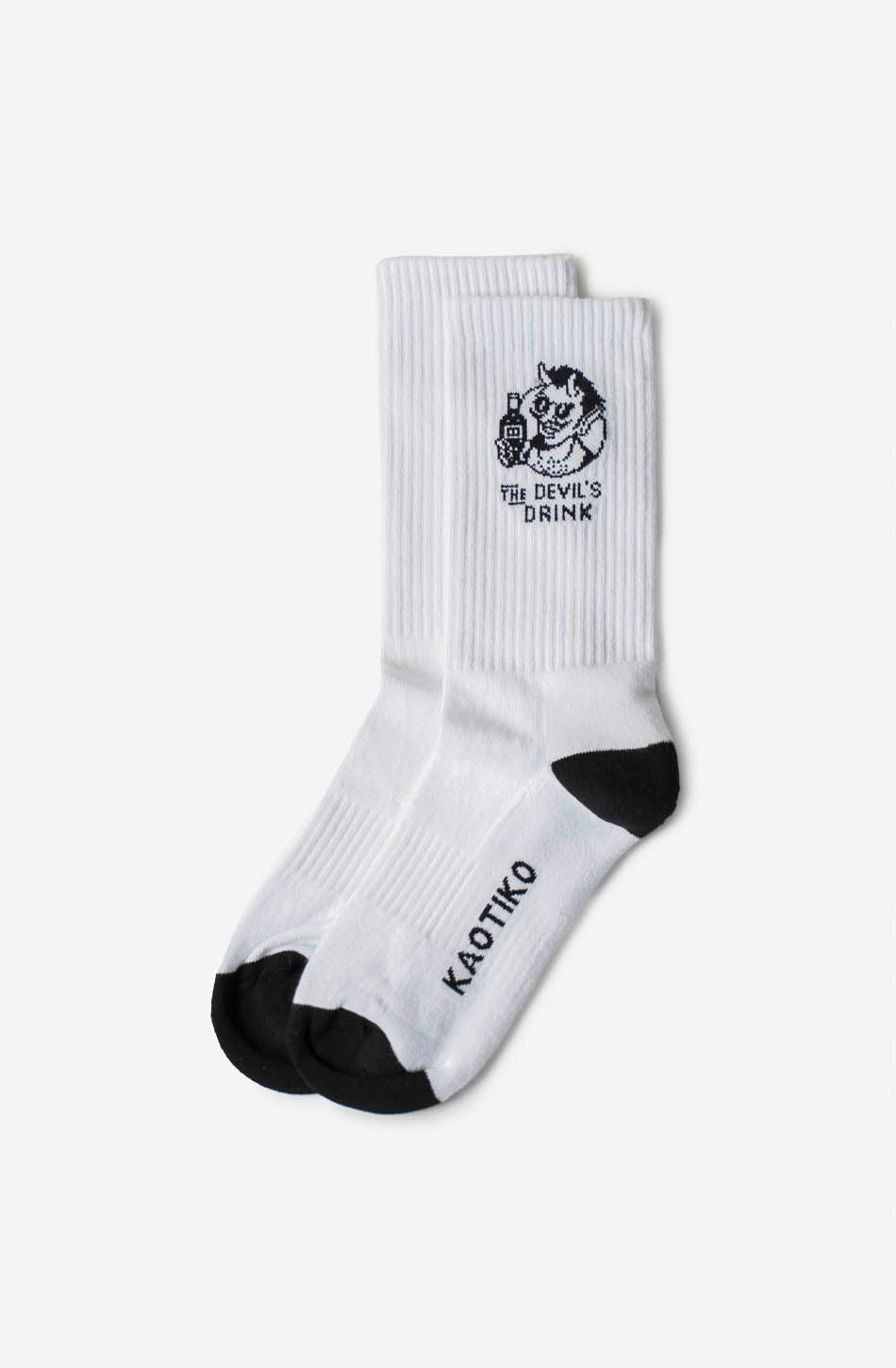 Chaussettes blanches « Devil Drinks