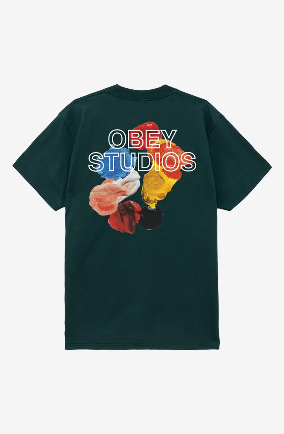 Obey Studios – T-Shirt „Rain Forest“ in Farbpalettenoptik