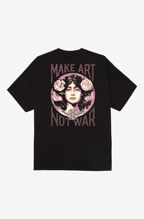 Obey – T-Shirt Make Art Not War Schwarz