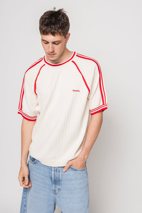 Vintage Ivory/Red Polo