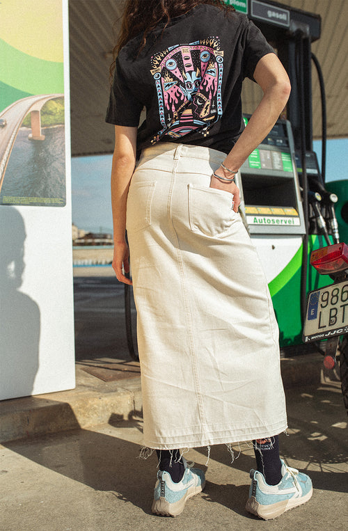 Denim Stone Skirt