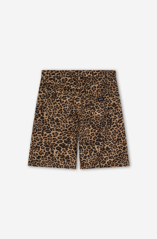 Losse Leopard Brown Short