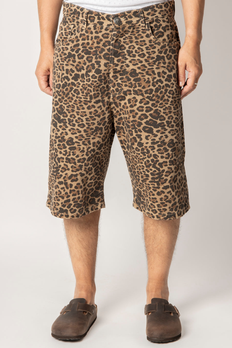 Losse Leopard Brown Short