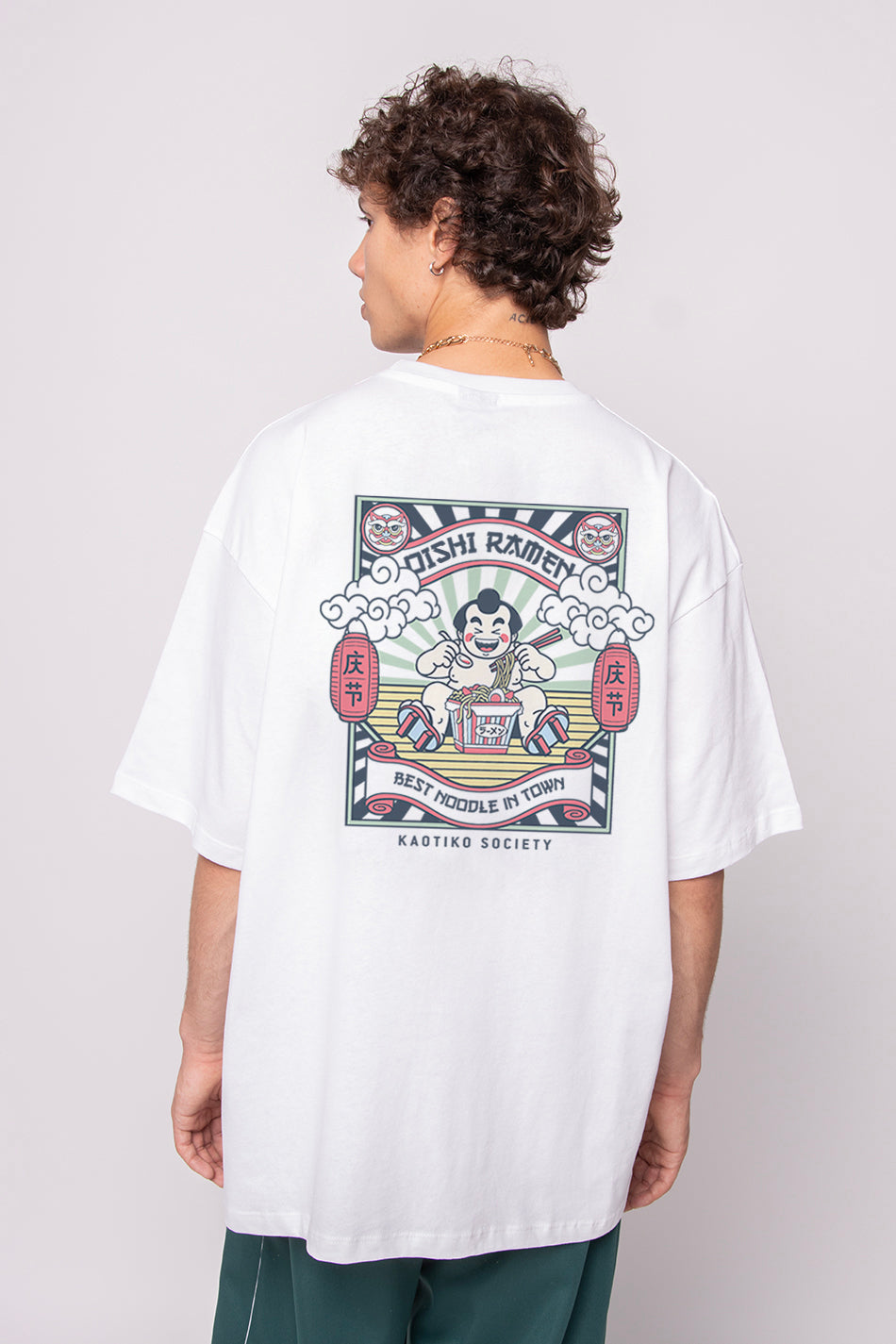 Organic Cotton Oishi Ramen White T-shirt