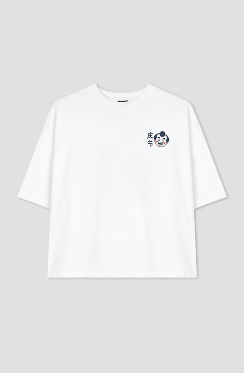 T-Shirt blanc Oishi Ramen en coton biologique