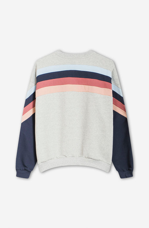 Walker Graues/Marineblaues Sweatshirt