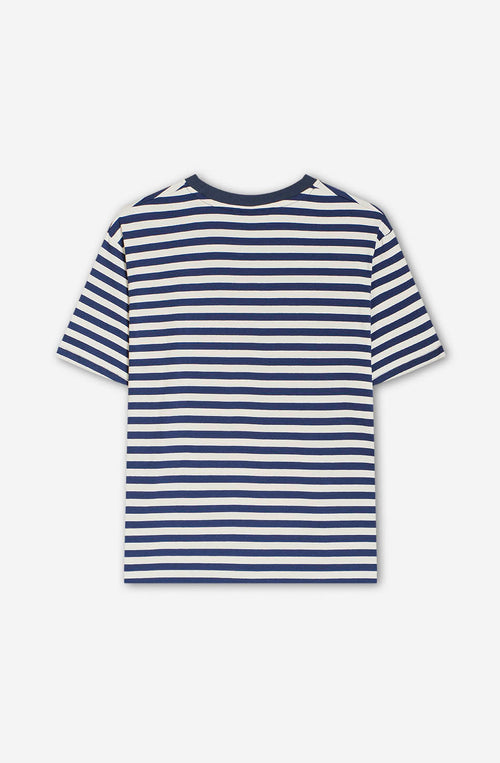 Camiseta Stripes Bear Navy Ivory