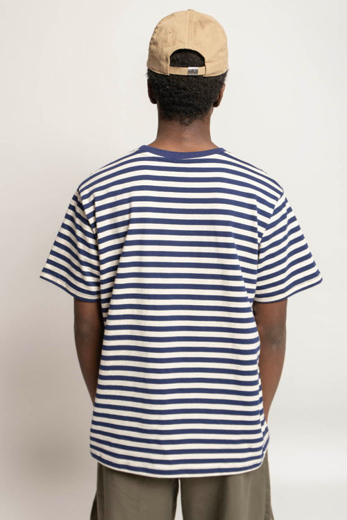 T-shirt ivoire Stripes Bear Navy