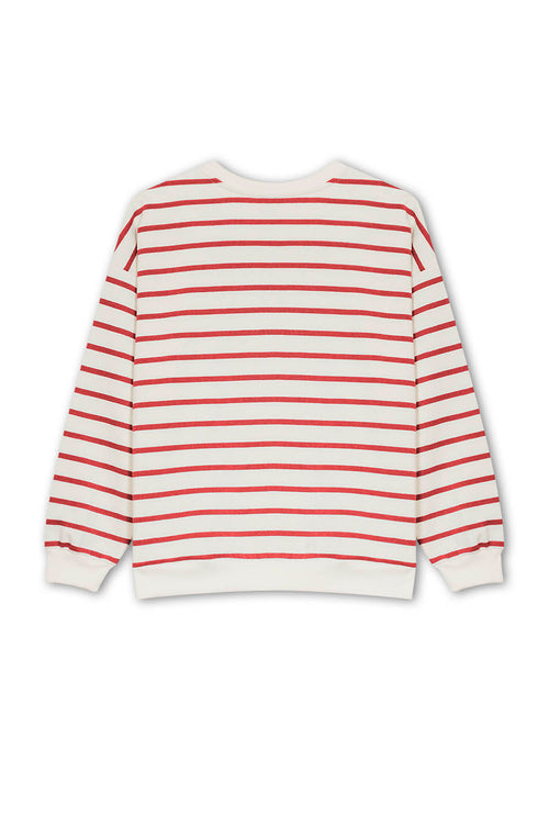 Sudadera Stripes Red / Ivory