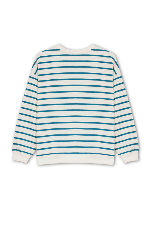 Sudadera Stripes Blue/ Ivory