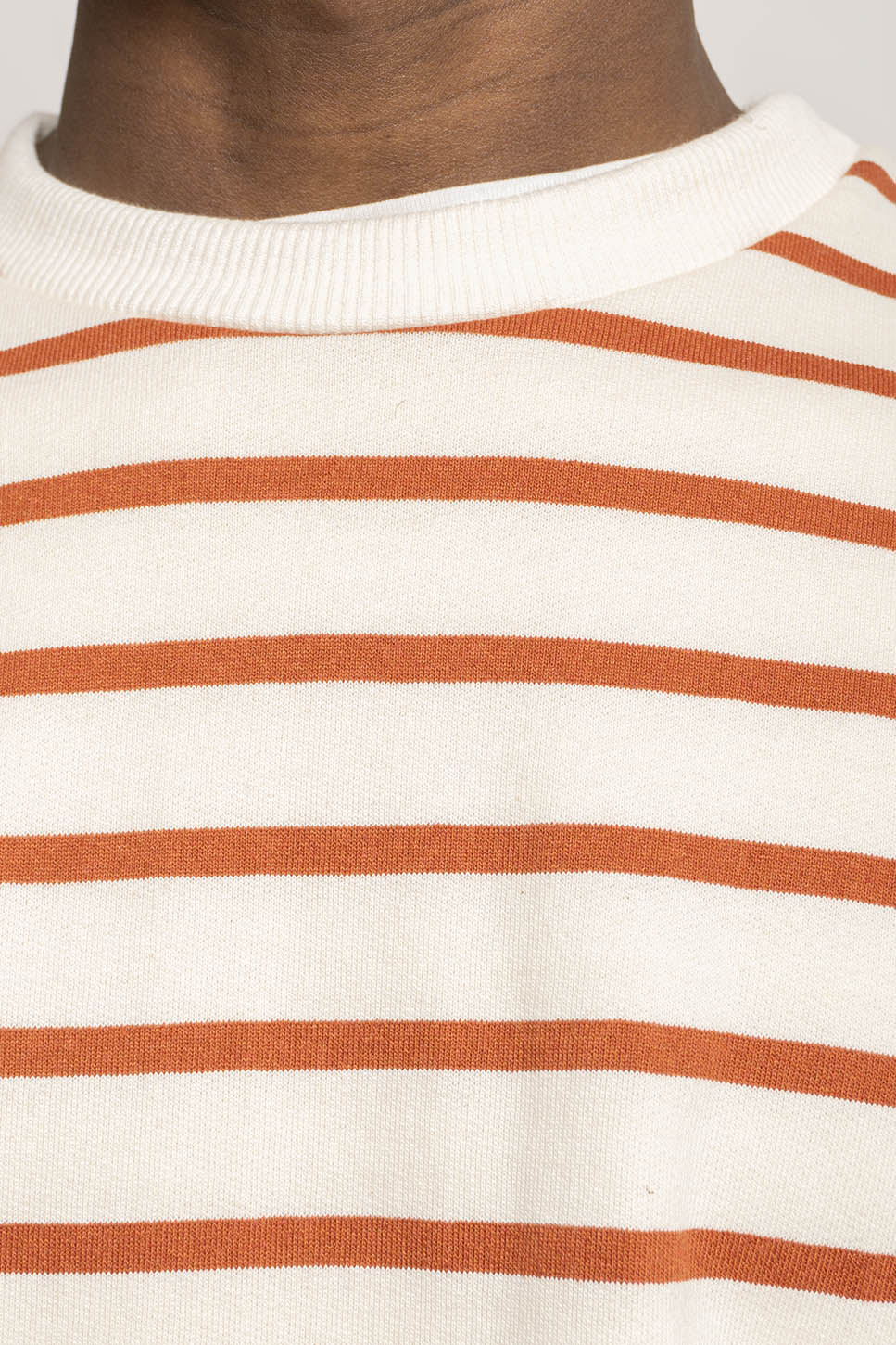 Sudadera Stripes Brown / Ivory