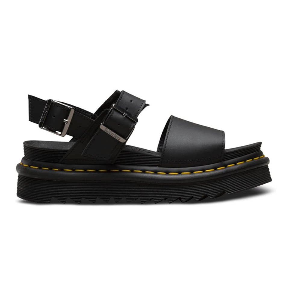 Dr Martens Voos cuir sandales noires