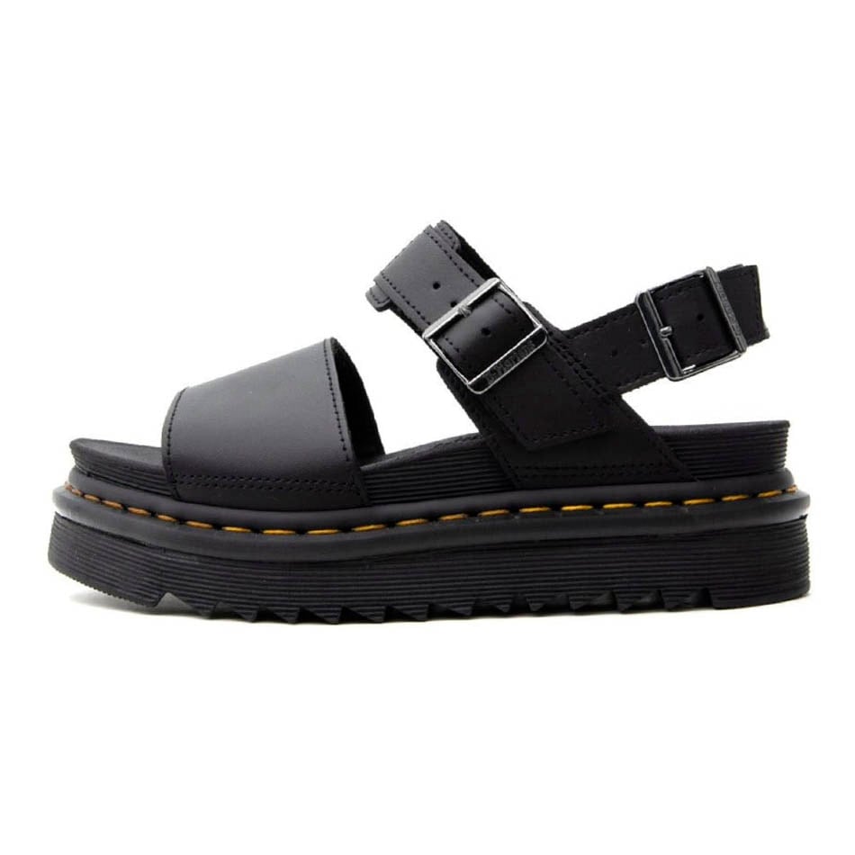 Dr Martens Voos cuir sandales noires