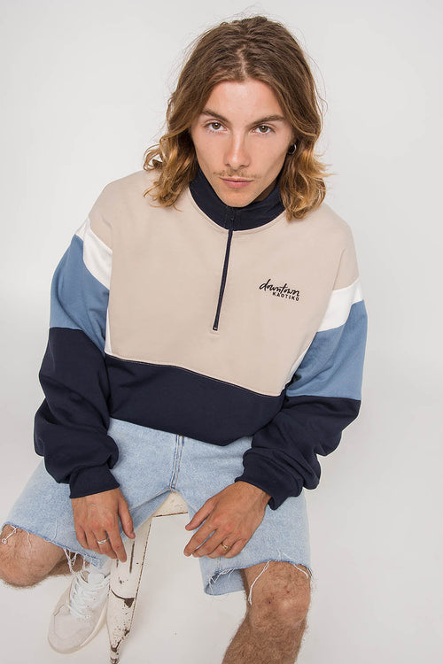 Colin Navy/Beige Sweatshirt