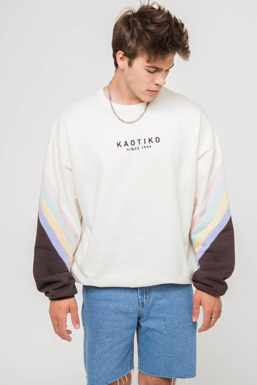 Walker Ivory / Gray / Pink sweatshirt