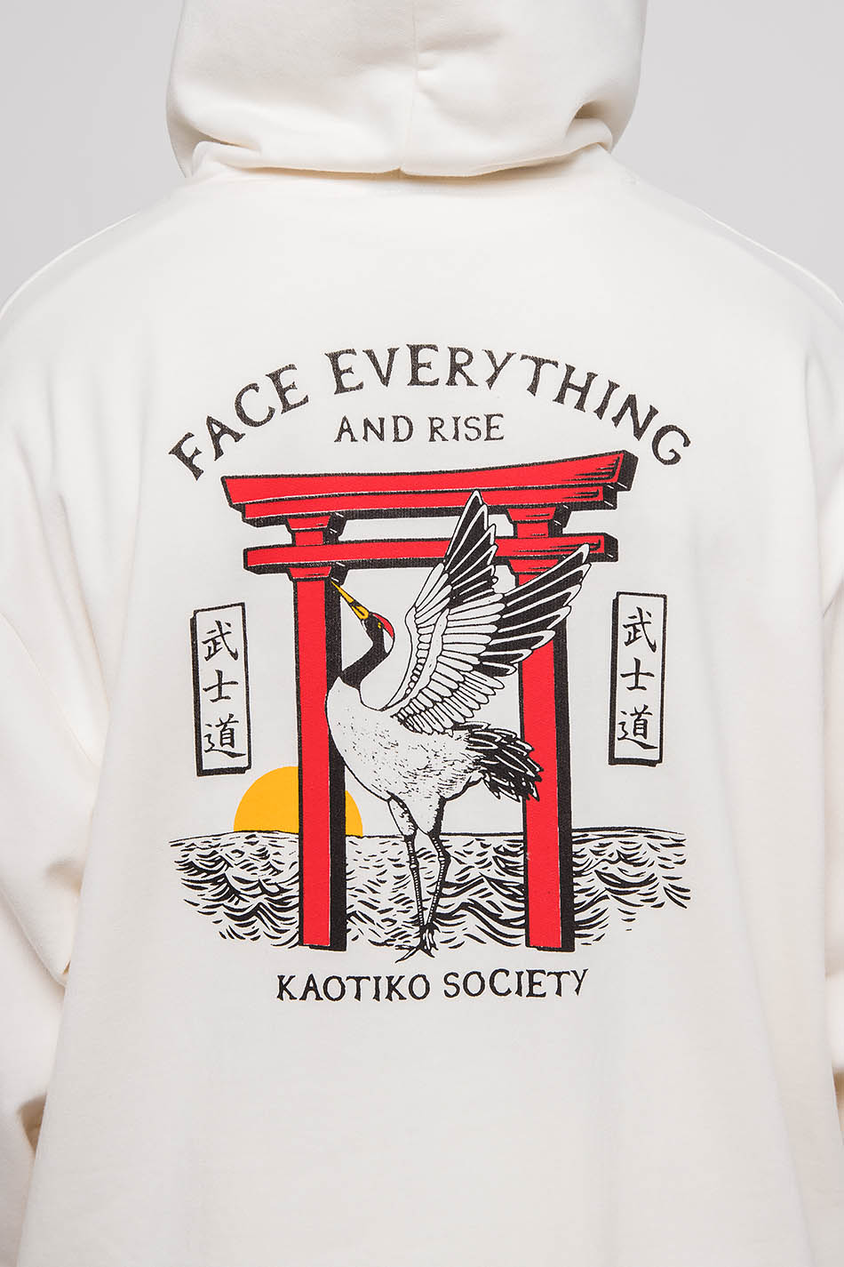 Sweatshirt Face Everything Elfenbein