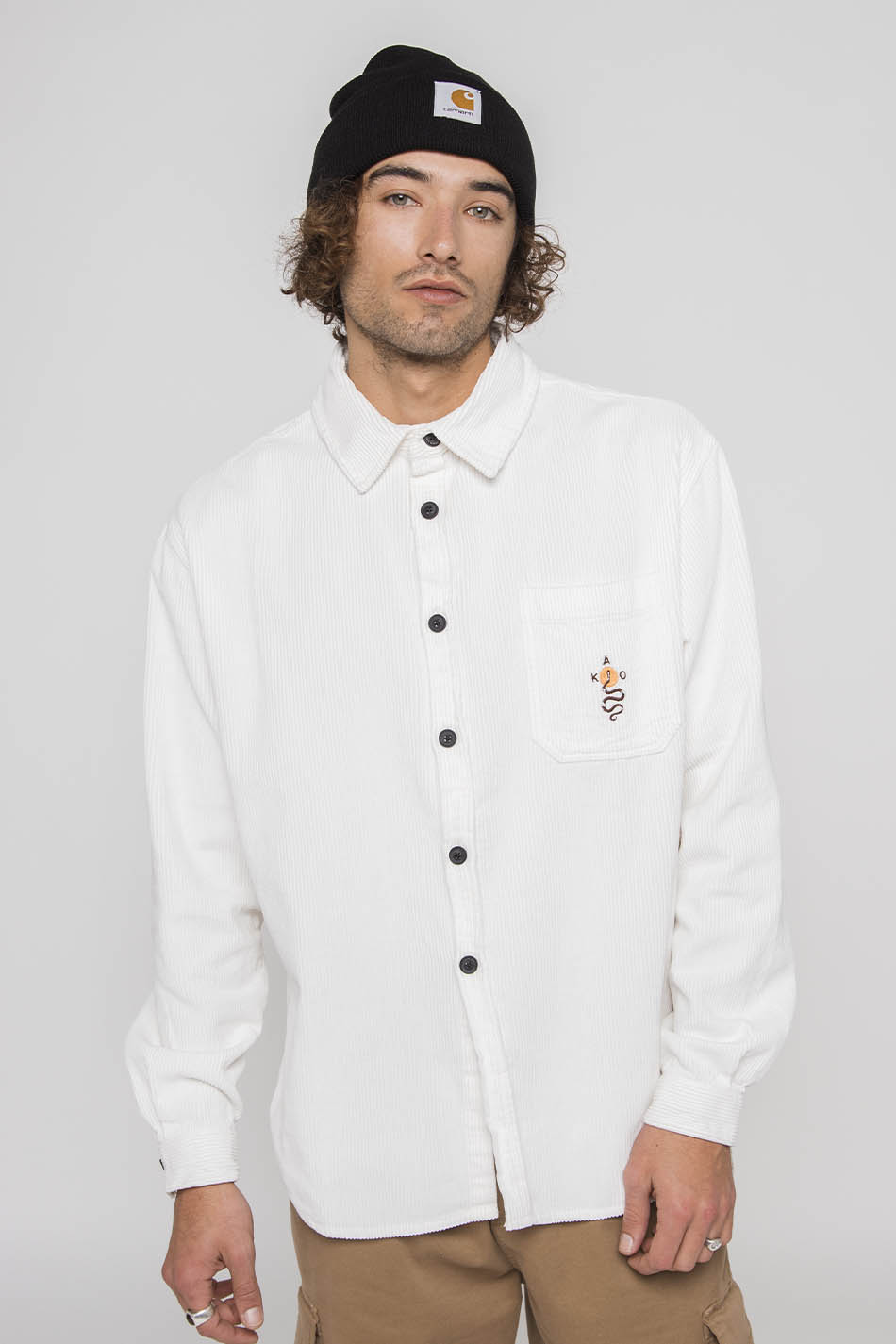 Snake Ivory Corduroy Shirt