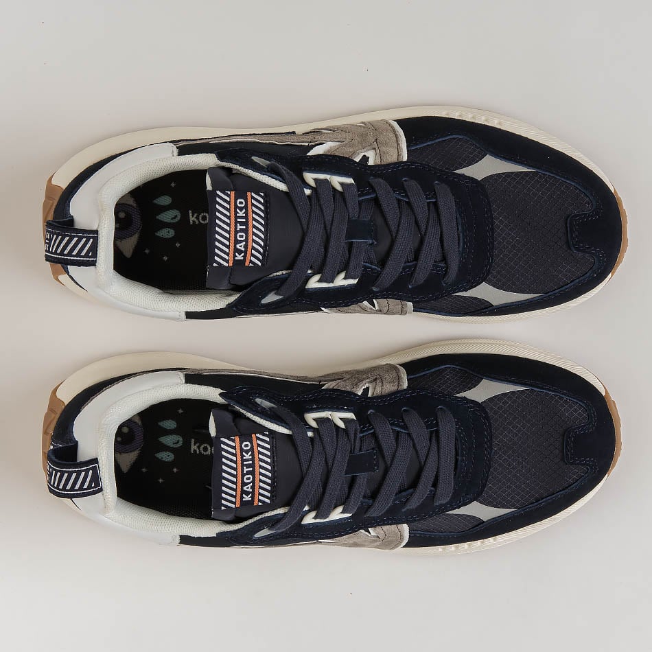 Navy Kaotiko Retro Running Shoes