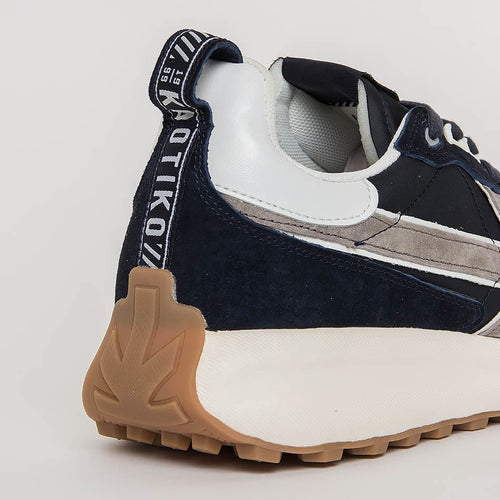 Navy Kaotiko Retro Running Shoes