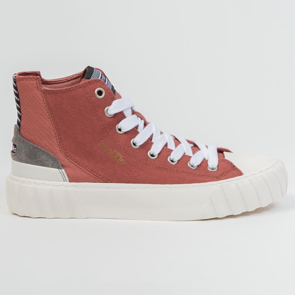 Soft Burgundy Keoni Hightop Trainers