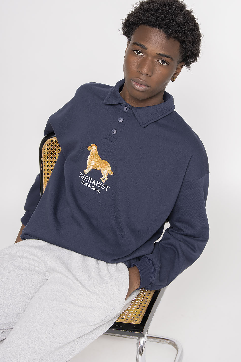 Sweat Golden Navy