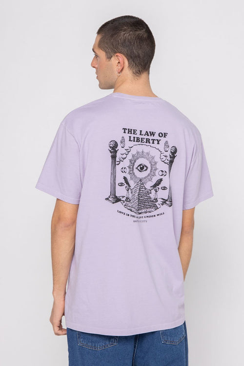 Washed T-Shirt Liberty Mauve