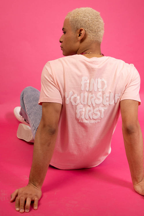 T-Shirt Washed Find Yourself Pink