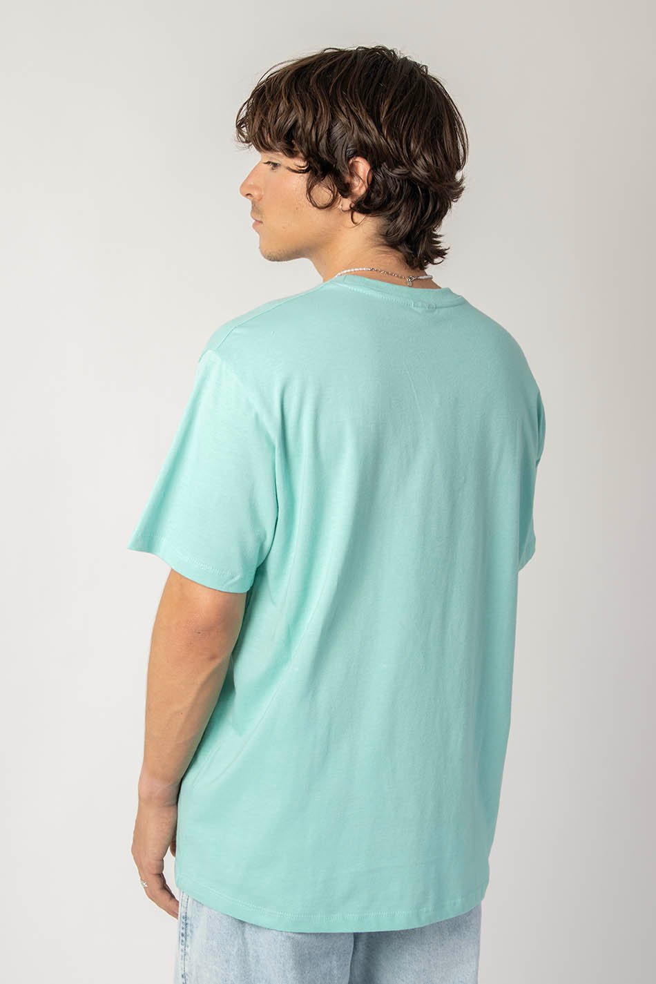 Sea Green Pocket Flower Society T-Shirt