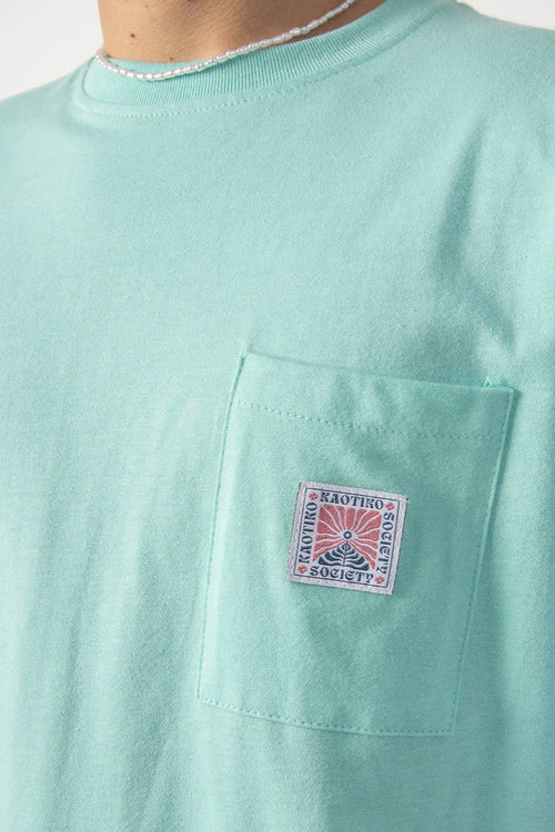 Pocket Flower Society Sea Green T-Shirt