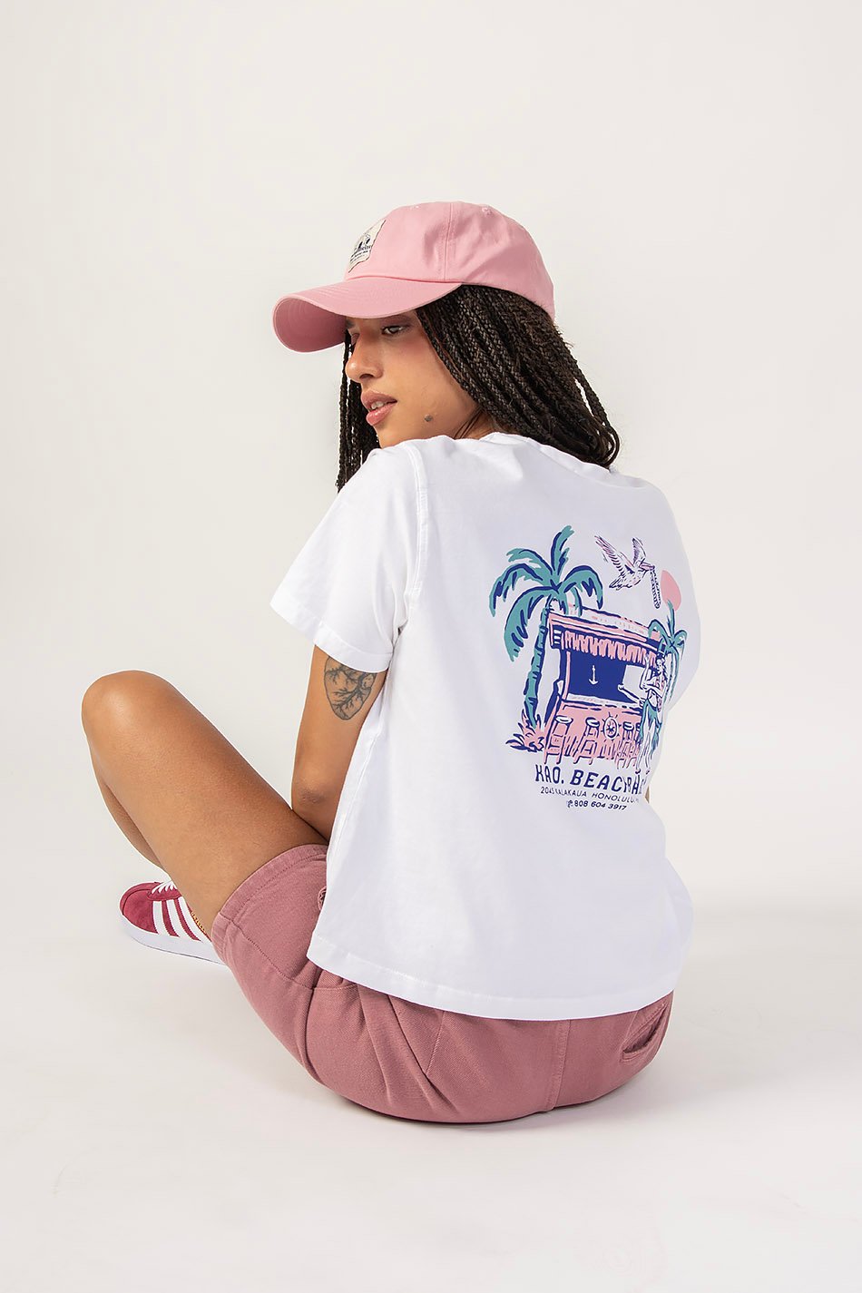 White Beach Bar Washed T-Shirt