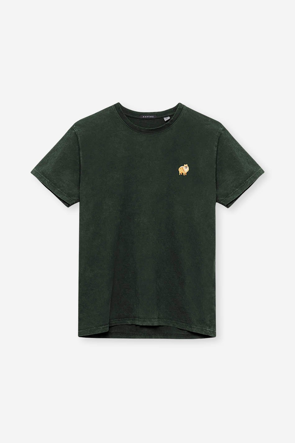 T-shirt Washed Pomerania Dark Green