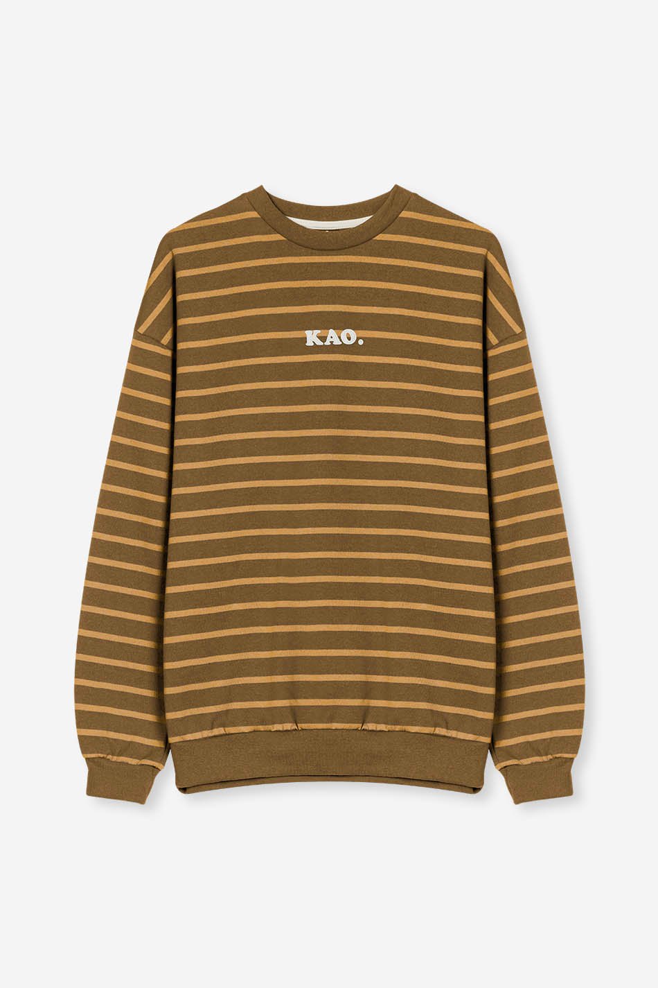 Kao Brown Striped Sweatshirt