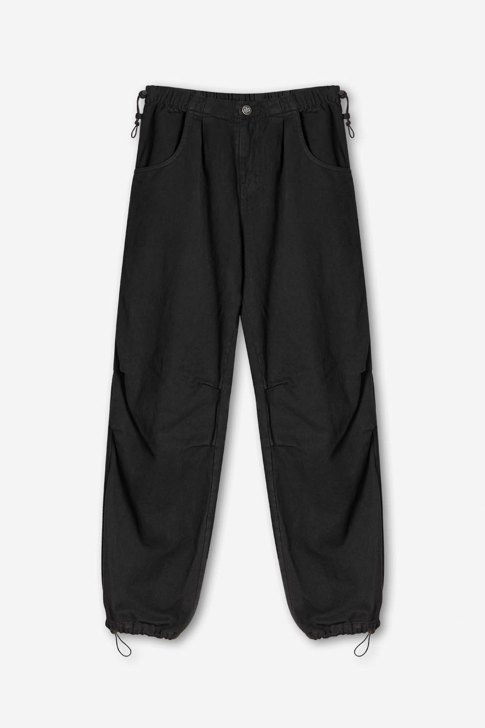 Black Parachute Trousers