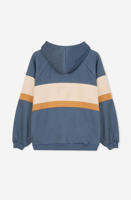 Sweatshirt Evelyn Prussia/ Haselnuss/ Beige