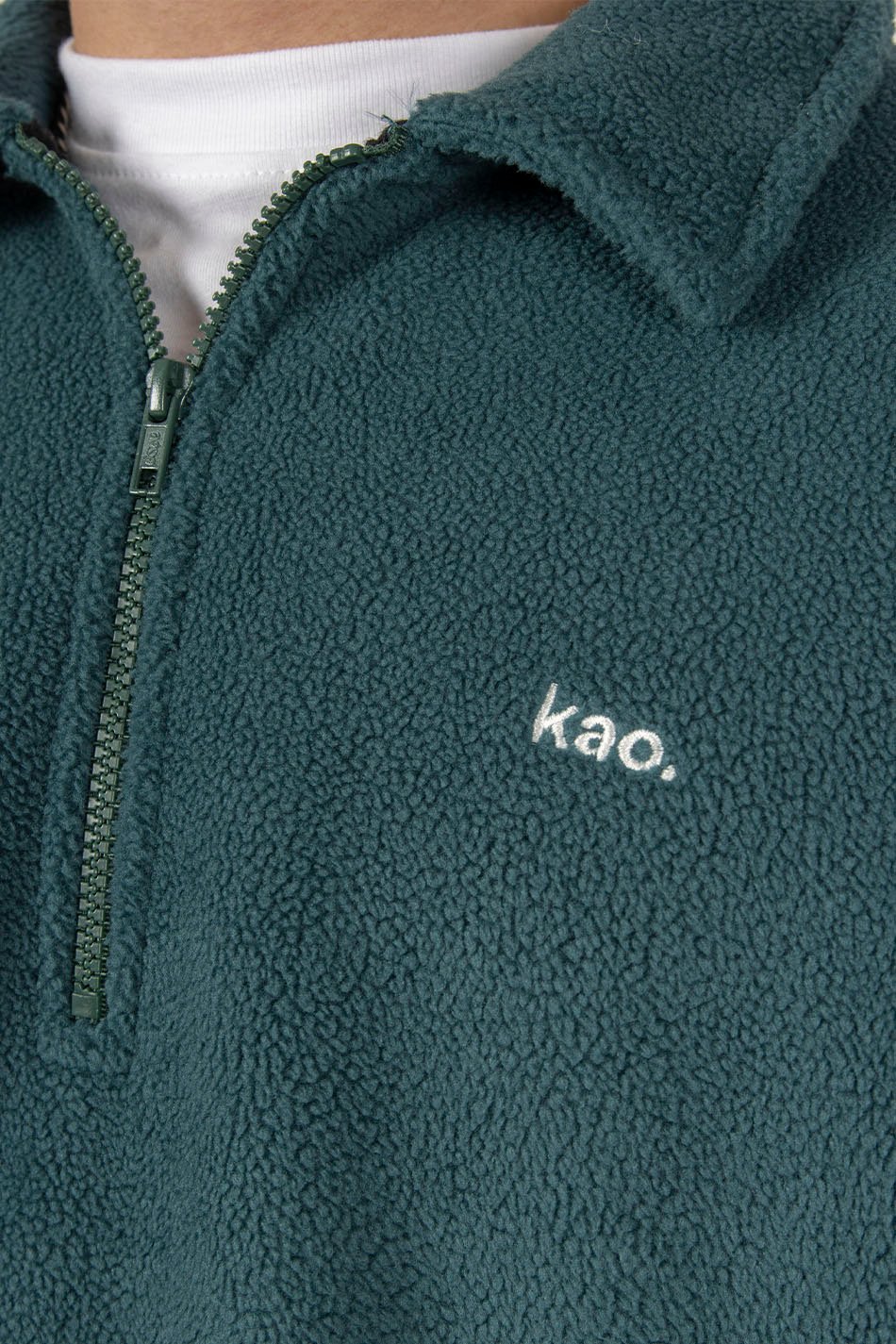 Sage Fleece Polo Sweatshirt