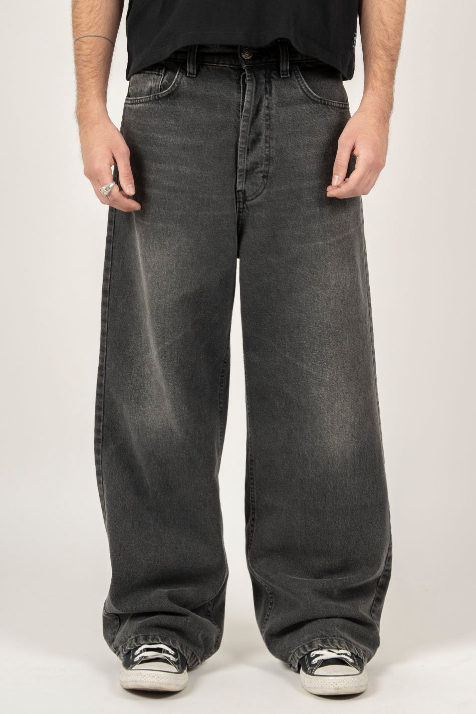 Black Loose Baggy Denim Jeans