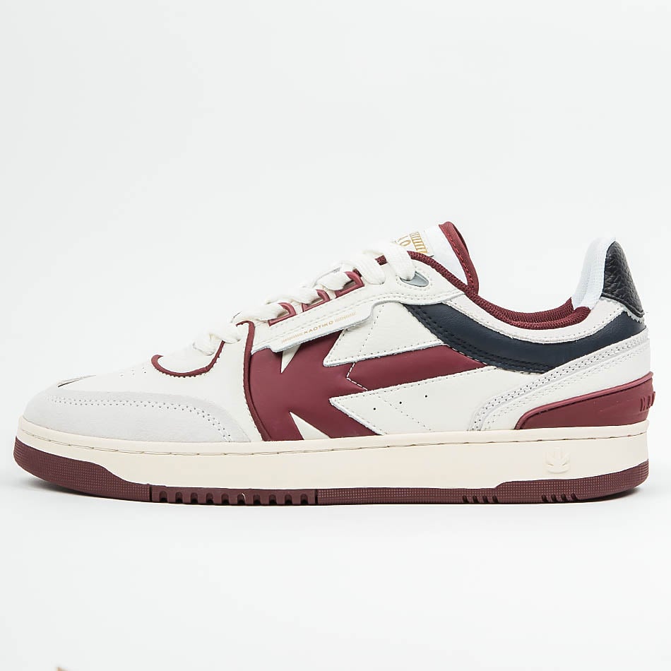 Baskets Kaotiko Boston Piping Off White / Burgundy