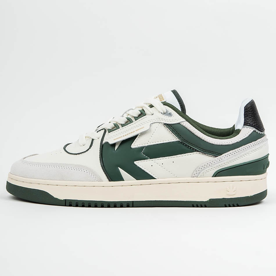 Kaotiko Boston Piping Off White / Grass Green Sneakers