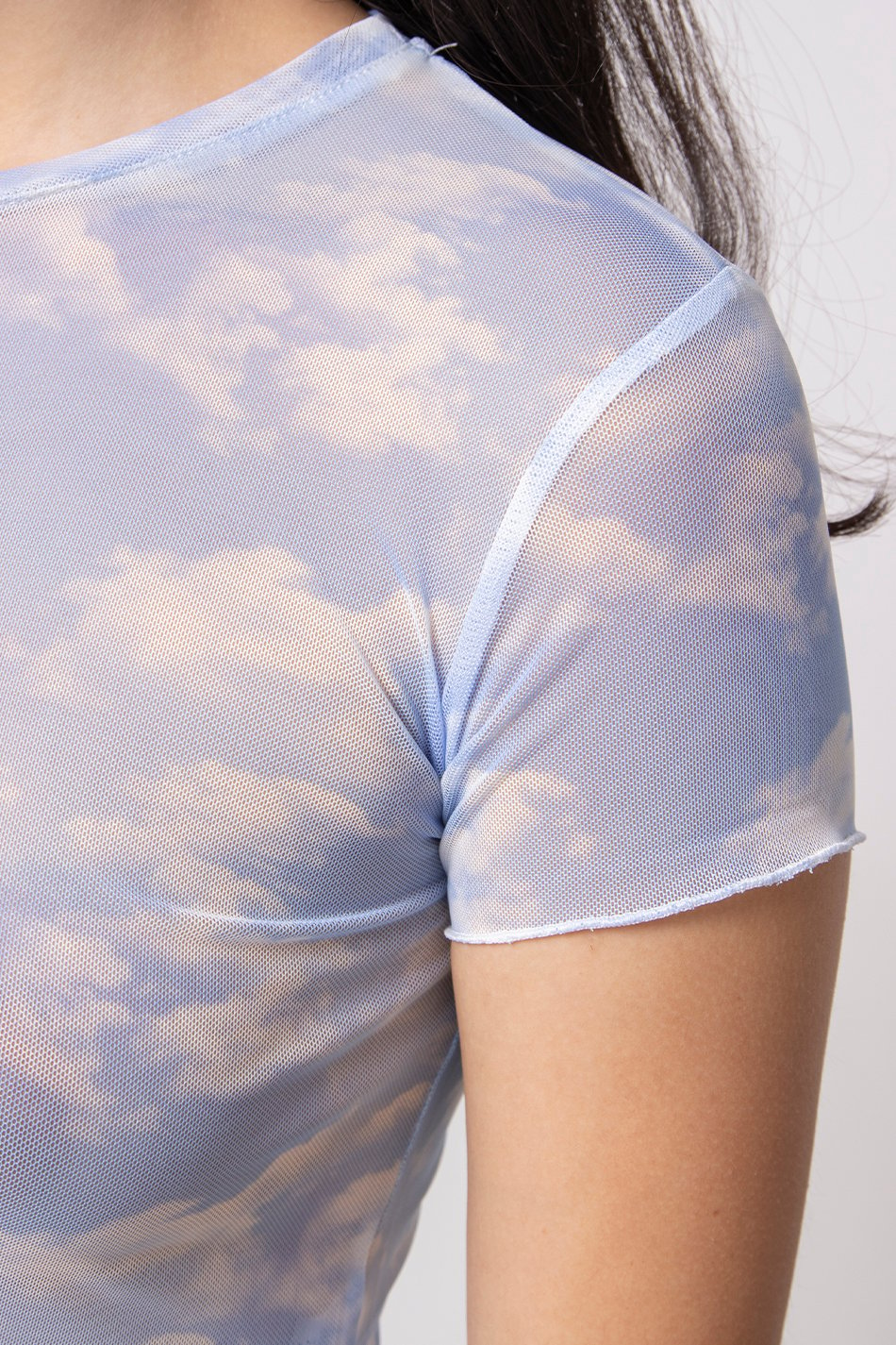 Blue Clouds Tulle T-Shirt