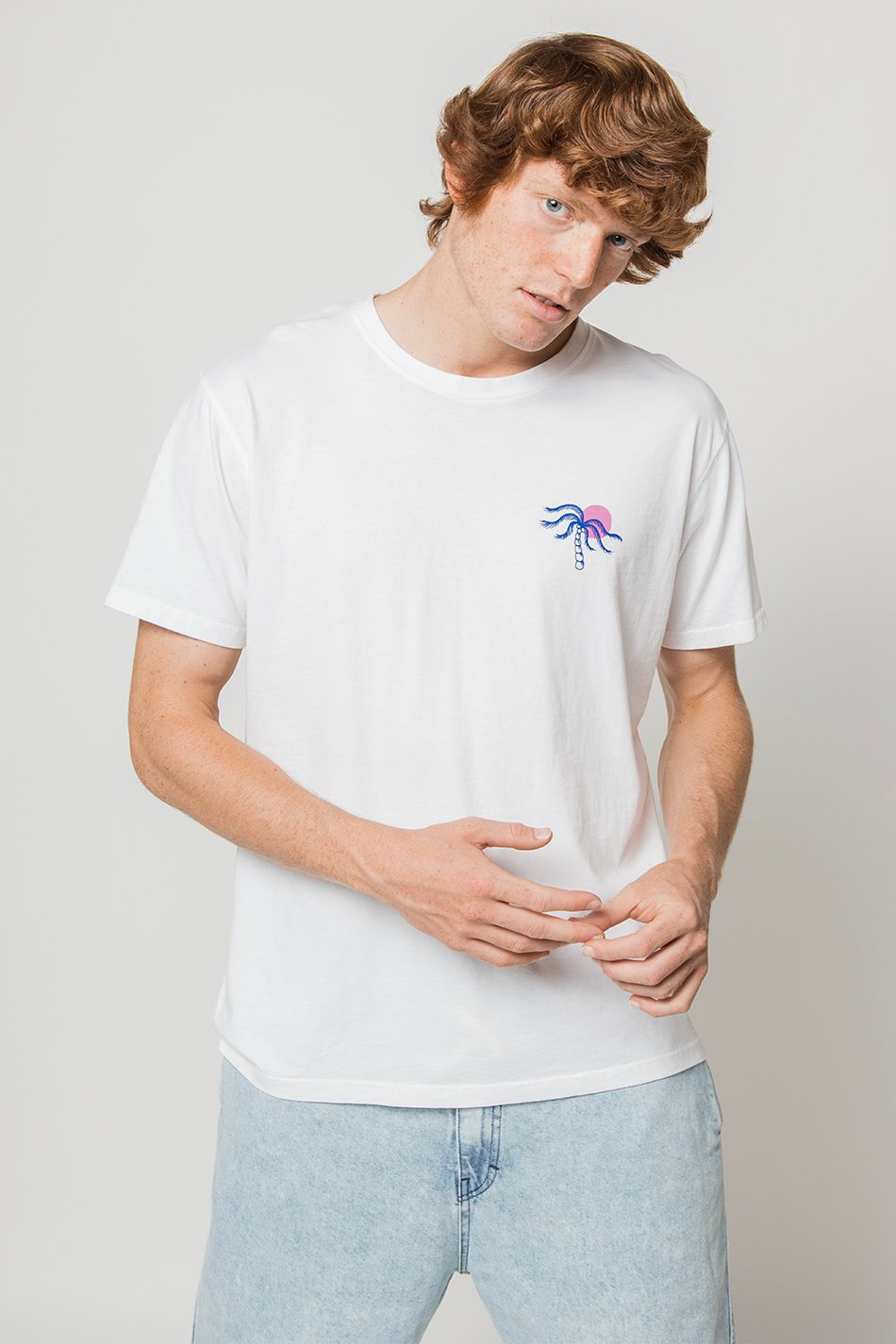 White Serving Good Washed T-Shirt