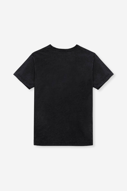 Washed Mouth Black T-Shirt