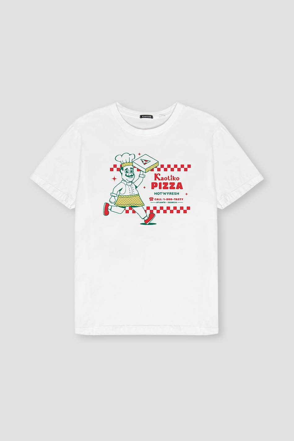 White Washed Hot Pizza T-Shirt