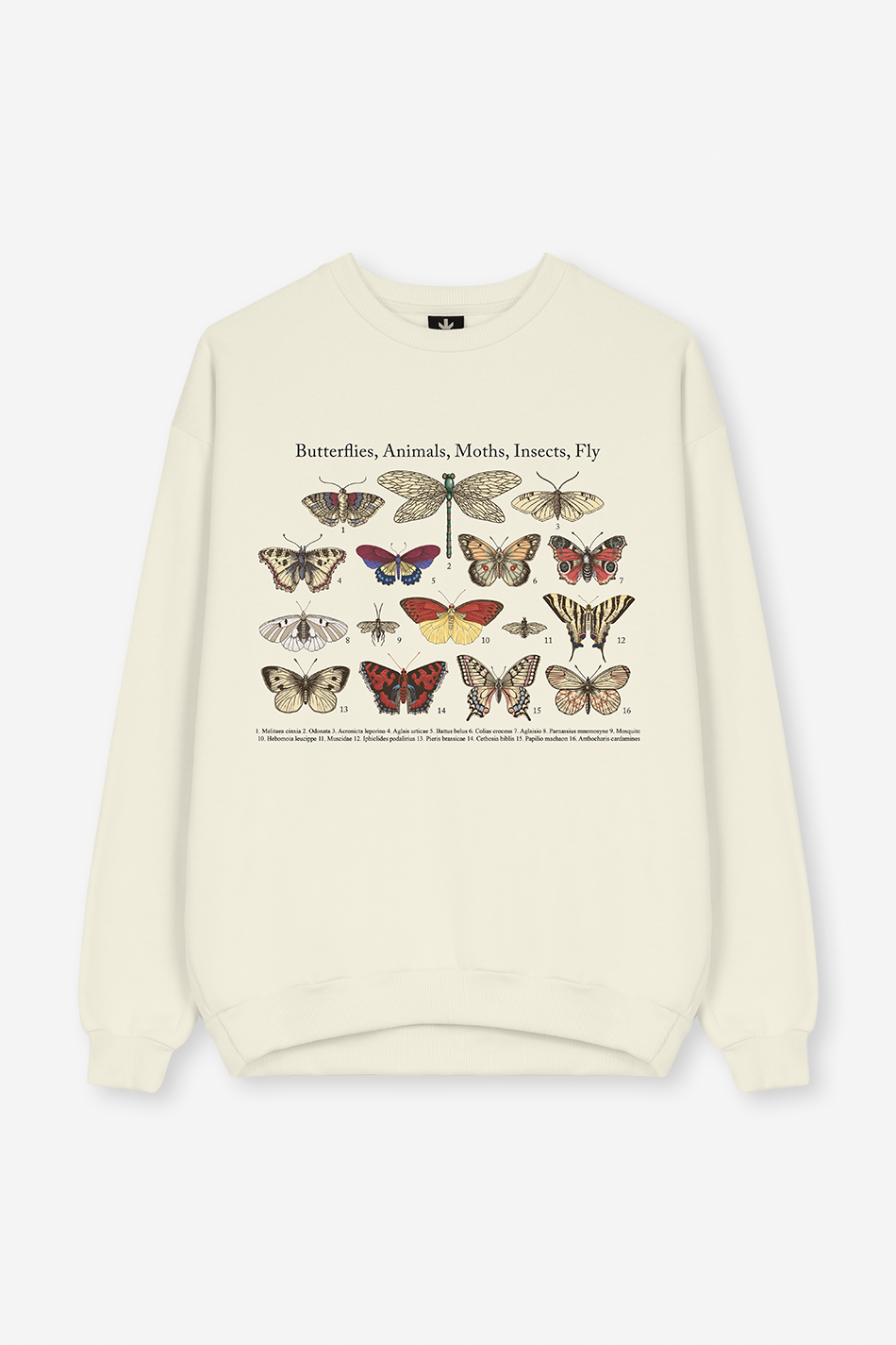 Sudadera Butterflies Organic Cotton Ivory