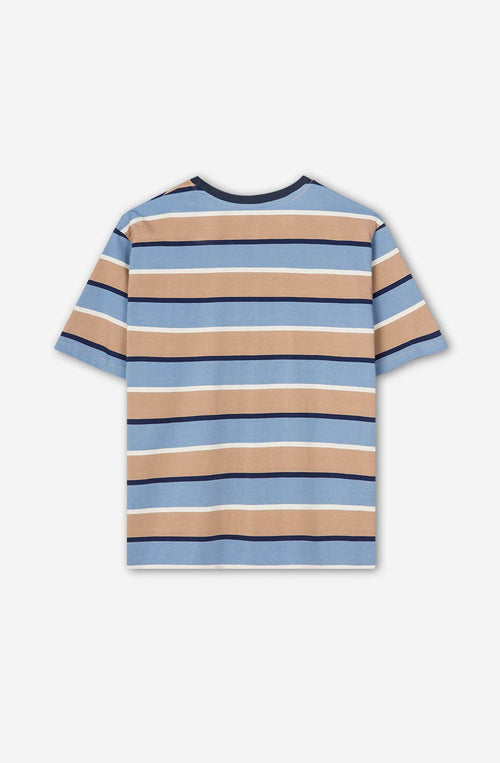 T-shirt Keane Stripes Bleu/Noisettes