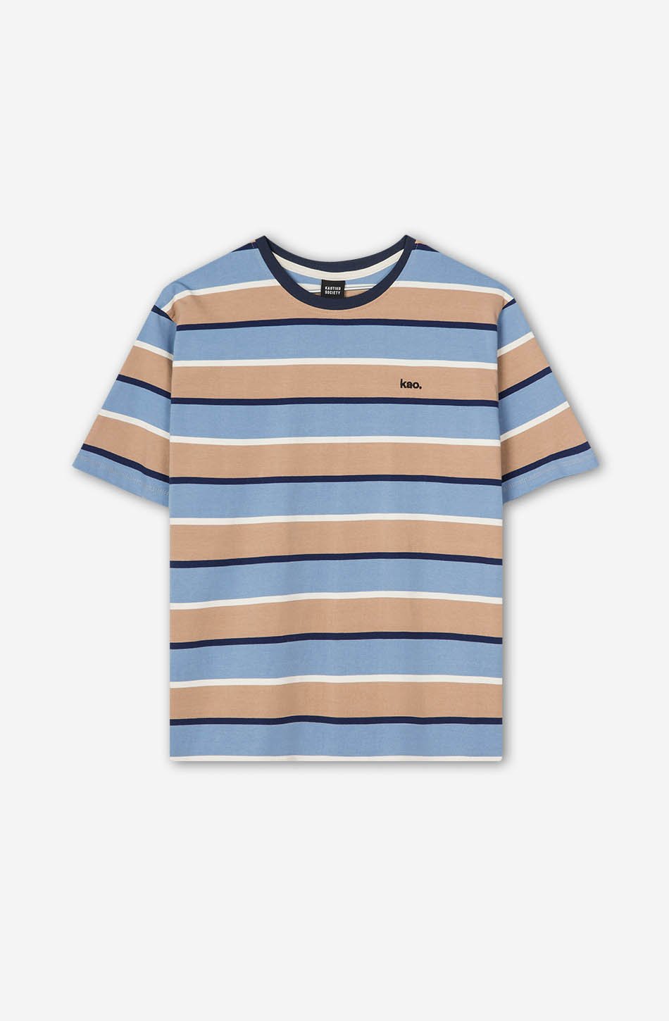 T-shirt Keane Stripes Bleu/Noisettes